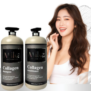  Dầu Gội Collagen MIKA phục hồi hư tổn cho da đầu dầu bết ngăn gàu dầu gội collagen ngăn rụng tóc MIKA 