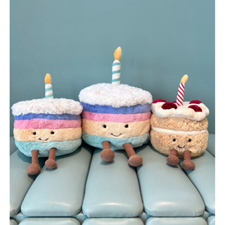   100% Authentic  Gấu bông bánh sinh nhật Jellycat Birthday Cake & Rainbow Birthday Cake 