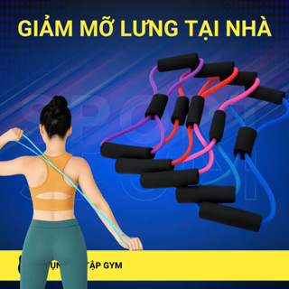  Dây Kéo Tập Gym; Dây Đàn Hồi Tập Tay Vai Dây Kháng Lực Tập Gym Hình Số 8 Dành Cho Nam Nữ 