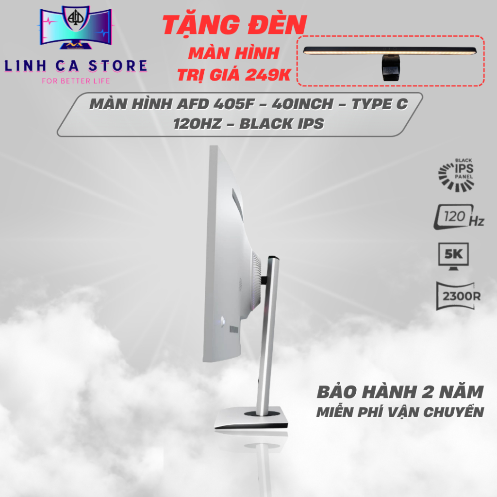 Màn Hình UltraWide Cong 40 Inch 5K AFD 405F – Black IPS, 120Hz, HDR 600, Type-C, Bảo Hành 2 Năm | BigBuy360 - bigbuy360.vn