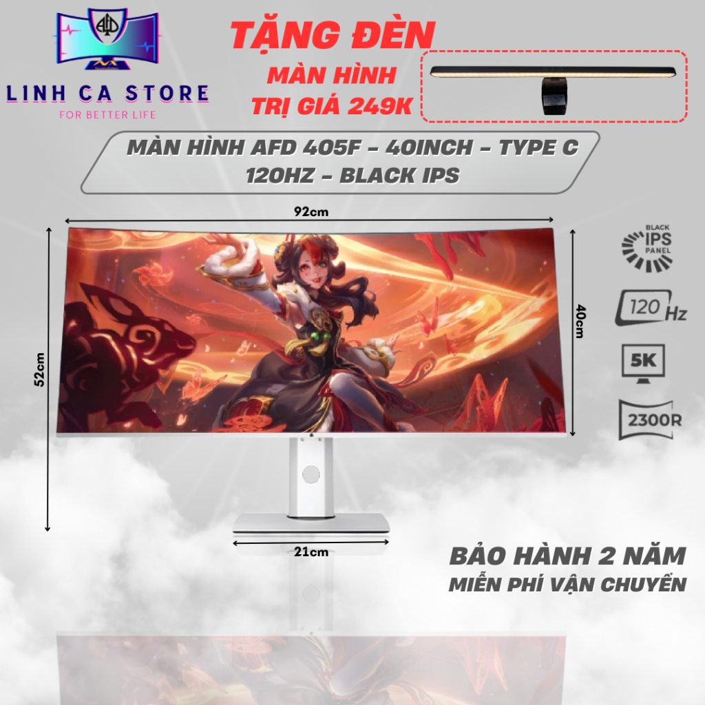 Màn Hình UltraWide Cong 40 Inch 5K AFD 405F – Black IPS, 120Hz, HDR 600, Type-C, Bảo Hành 2 Năm | BigBuy360 - bigbuy360.vn