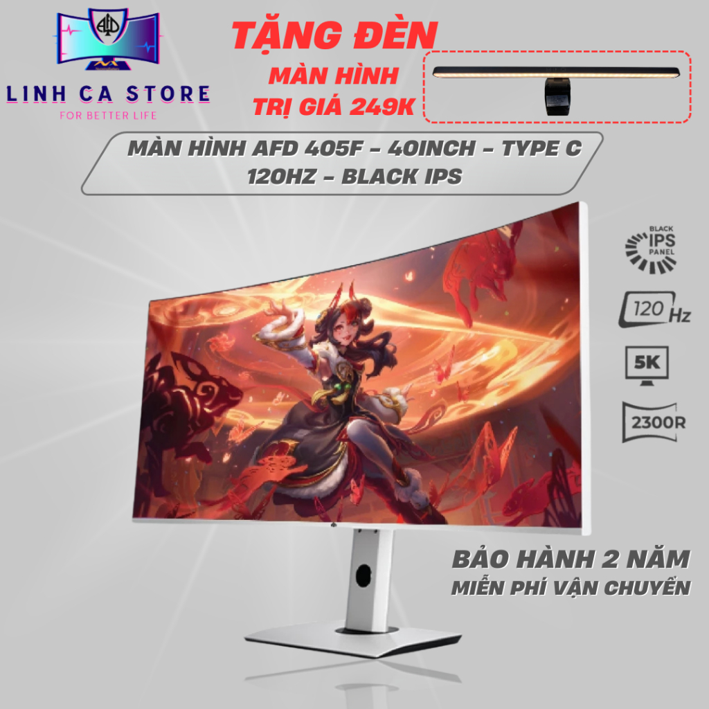 Màn Hình UltraWide Cong 40 Inch 5K AFD 405F – Black IPS, 120Hz, HDR 600, Type-C, Bảo Hành 2 Năm | BigBuy360 - bigbuy360.vn