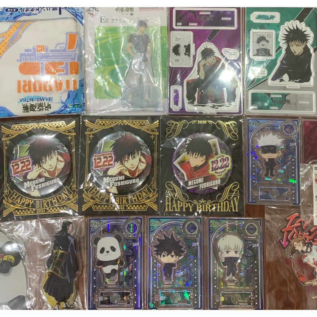 [ TẶNG CARD OFF ] Standee, badge Jujutsu Kaisen ( đọc kỹ mô tả ) Megumi, Gojo, Toge