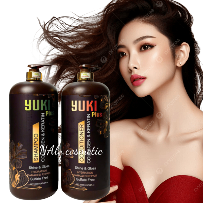 DẦU GỘI YUKI plus CHAI LỚN 4lít một cặp (tức 2000ml/chai)