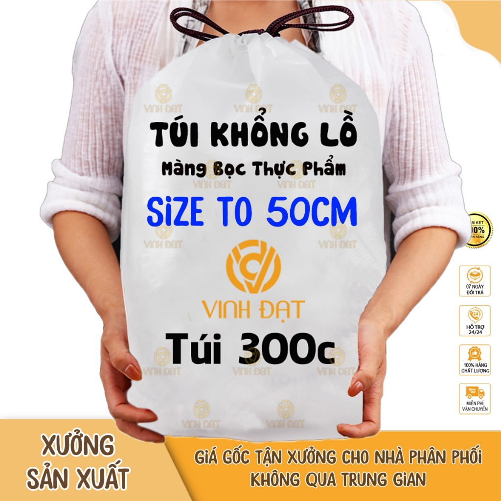 Màng Bọc Thực Phẩm Có Chun Co Giãn Size To 50CM Vinh Đạt
