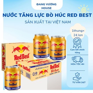 Nước Tăng Lực Bò Húc RED BEST hàng Viêt Nam Thùng 24 lon