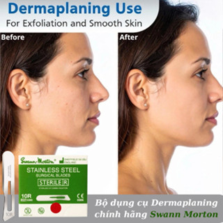 Dụng Cụ Dermaplaning Chính Hãng Swann Morton, Dao cạo lông mặt lông mày - IB Nhận Giá Sỉ + Quy Trình