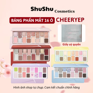 [CHÍNH HÃNG] Bảng Phấn Mắt QianYan Cheeryep 16 Ô Natural Color, Tone Màu Đa Dạng, Nhũ Lì Mịni SHUSHU COSMETICS