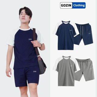 Bộ Thể Thao Nam Thun Lạnh Phối Mầu, Bộ Đồ Nam 4 Màu Basic Thoáng Khí Cao Cấp Gozin Clothing -BO10