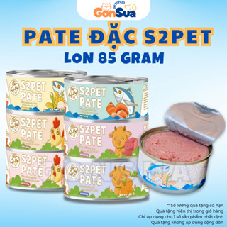   Combo 24  Pate S2Pet Dạng Đặc Lon 85g Giàu Dinh Dưỡng Thịt Tươi Nguyên Chất Hàng Nhập Chính Hãng 