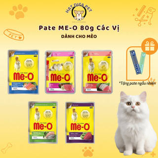 Pate ME-O cho mèo 80g Nhiều Vị, Thức ăn cho mèo bổ sung dinh dưỡng - Hạt dưa pet