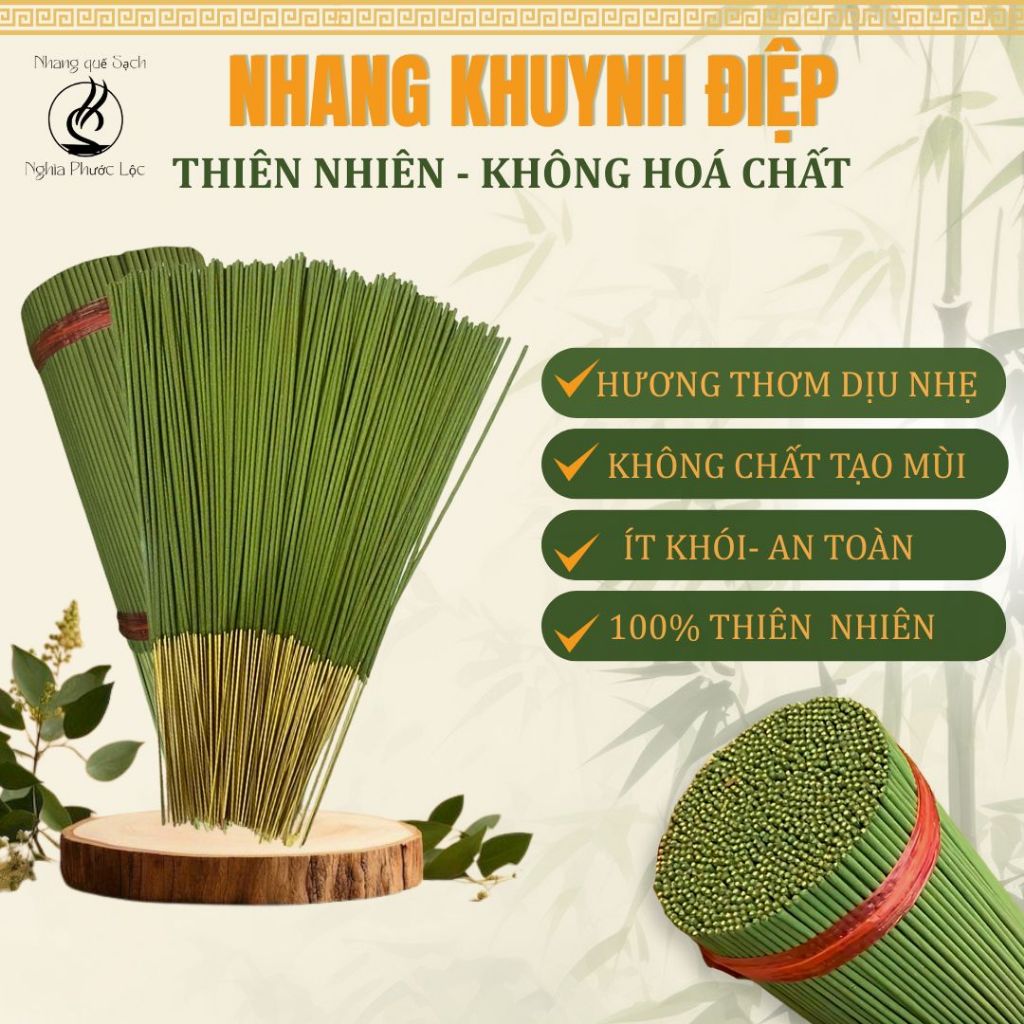 Nhang Khuynh Diệp Thiên Nhiên  1KG  Hương Thơm Đậm Mùi - An Toàn -Sức Khỏe Giúp Xua Đuổi Côn Trùng! 