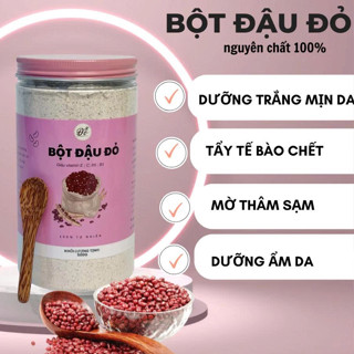  1Kg Bột đậu đỏ nguyên chất tắm ủ trắng mịn da dùng cho face body tẩy tế bào chết giảm thâm sạm dưỡng da 