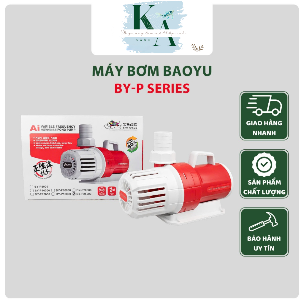 💧 Máy Bơm Bể Cá – Hồ Koi Baoyu BY P8000 / P10000 / P12000 / P16000 / P18000 / P20000 / P25000 ⚡