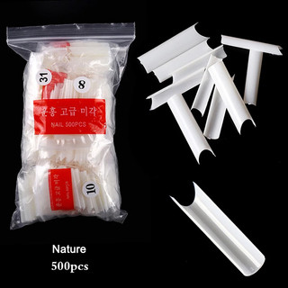 Móng nối form Tre , dạng thẳng túi 500 móng
