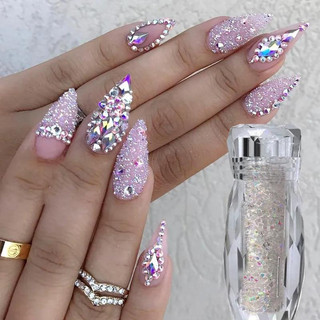 Đá rắc Mini trang trí móng ( hũ 10g ) siêu sáng