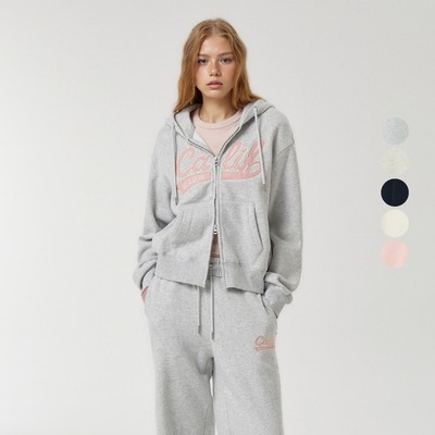 Áo Khoác WHO.A.U Patch Crop Hood Zip-up(Brushed)_WHMZF4911F