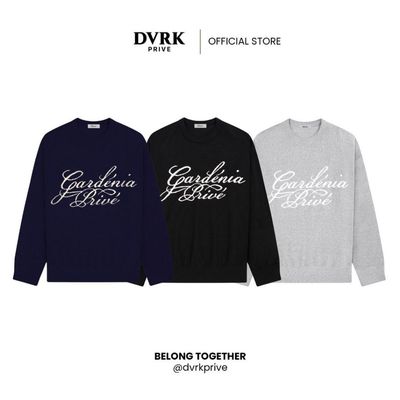 Áo Len Tay Dài Nam Nữ Dệt Kim DVRK Privé Vải Knit Cao Cấp Mùa Đông Gardenia Local Brand 23FW