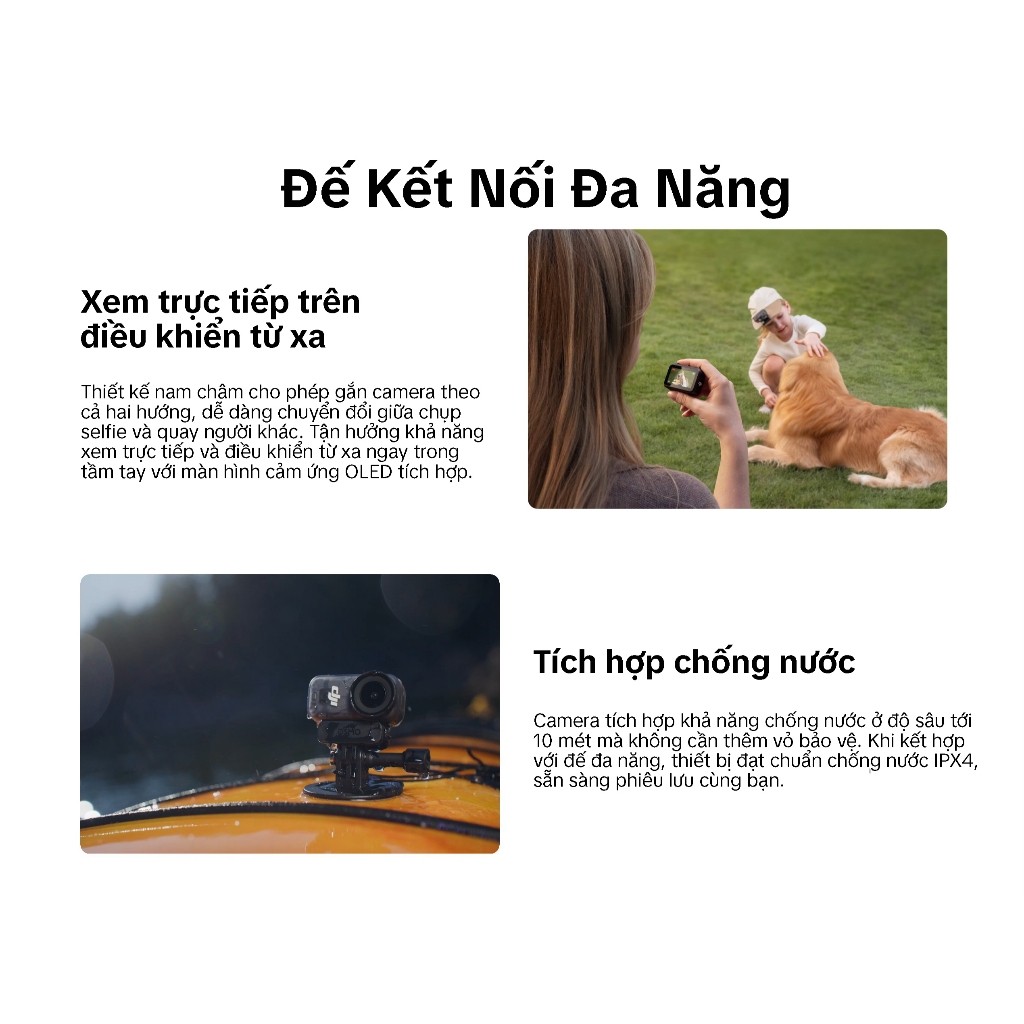 DJI Osmo Nano - Camera Hành Động - Siêu Gọn Nhẹ - Màn Hình OLED - Quay Video 4K/60fps - Sạc Nhanh | BigBuy360 - bigbuy360.vn