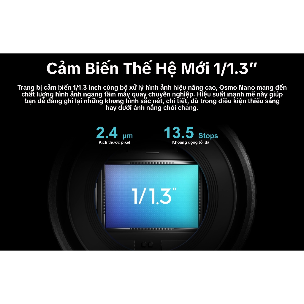 DJI Osmo Nano - Camera Hành Động - Siêu Gọn Nhẹ - Màn Hình OLED - Quay Video 4K/60fps - Sạc Nhanh | BigBuy360 - bigbuy360.vn