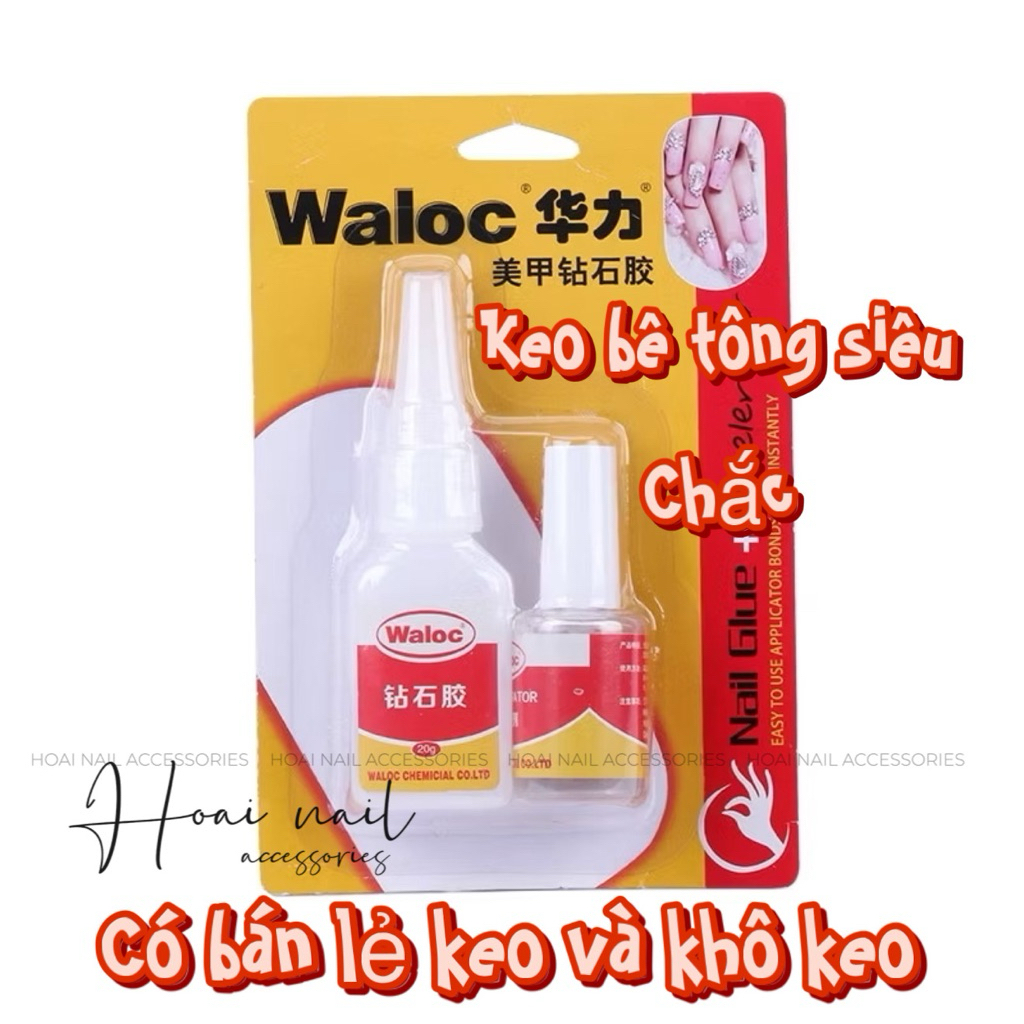 Keo gắn móng, gắn đá bê tông Waloc