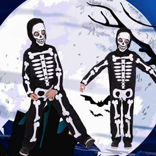   SẴN HOẢ TỐC HCM  Bộ đồ hoá trang bộ xương hoá trang lễ hội Halloween kèm mặt nạ cho bé trai bé gái 