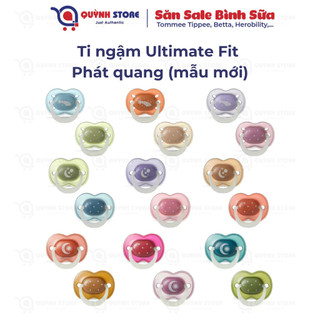   Mẫu mới Ti ngậm Tommee Tippee Ultimate Fit  phát quang họa tiết size 0-6m 6-18m 18-36m 