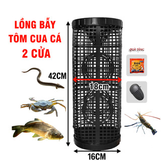 [Mua 1 Tặng 2 ]Lồng Bẫy Cá Tôm Đa Năng 42x16cm – Bẫy Nhanh, Trúng Lớn + Tặng Mồi và Hộp