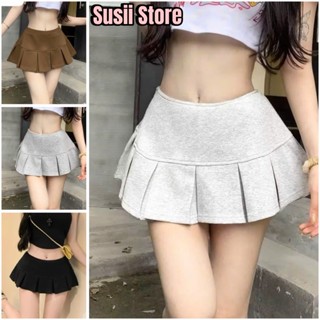  Chân Váy Xòe Xếp Ly Dáng Ngắn Chất Nỉ 2 Da Dày Dặn 