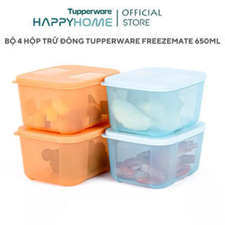 Bộ Hộp Ngăn Đông Tupperware Freezemate 650ml Chính Hãng - Nhựa Nguyên Sinh An Toàn Cho Sức Khoẻ