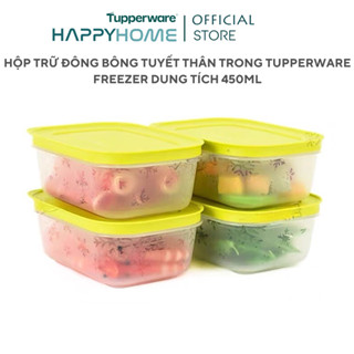 Bộ Hộp Trữ Đông Bông Tuyết Tupperware Freezer 450ML Chính Hãng Bảo Hành Trọn Đời - Nhựa Nguyên Sinh An Toàn Cho Sức Khỏe