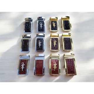 Mặt Khóa [ĐỦ MÀU] cho dây thắt lưng da cá sấu thật 3.5cm. Kim loại đúc nguyên khối không gỉ sét!