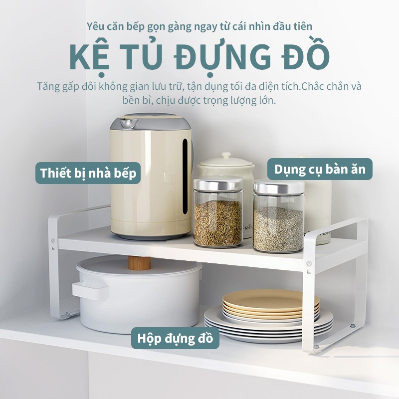Kệ Gầm Bếp Bồn Rửa  Kệ bếp Đa Năng Kệ Để Xoong Nồi  có thể thu tăng chỉnh tiện lợi | BigBuy360 - bigbuy360.vn