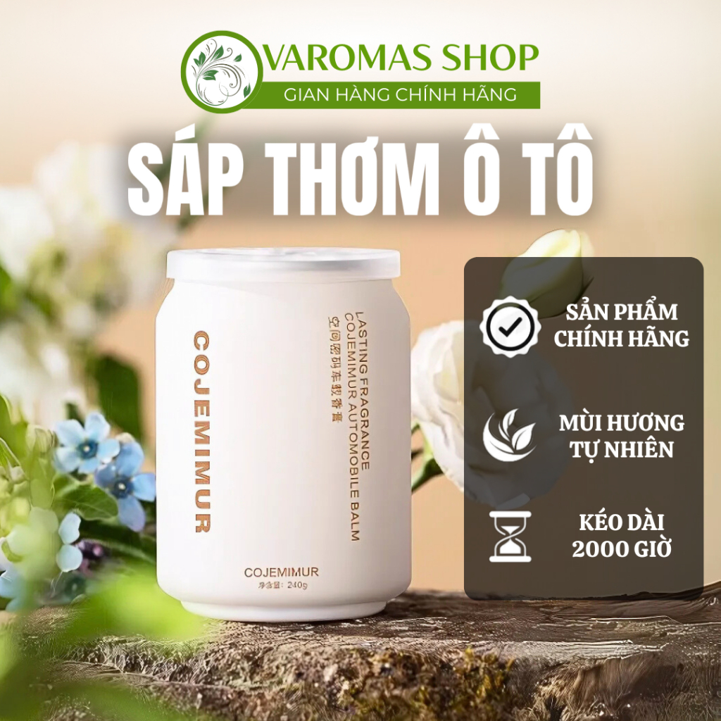 Sáp Thơm Ô Tô Varomas Khử Mùi, Chống Say Xe Hương Nước Hoa Thơm Trang Trí Xe Hơi Chất Lượng Cao ST20