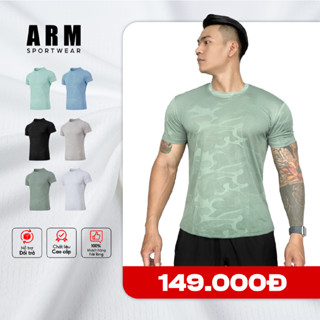 Áo Thun Thể Thao Nam JACQUARD SEAMLESS AR chất vải mát lạnh, co giãn thoải mái, tập gym, chạy bộ