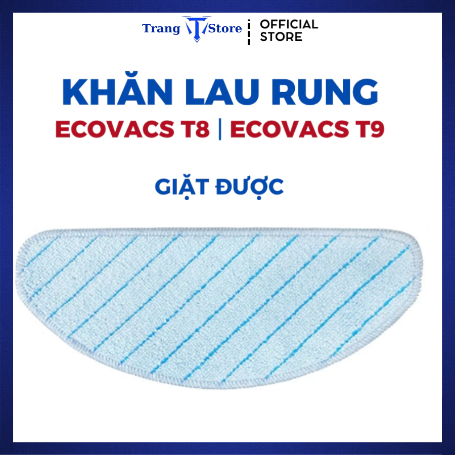 Khăn lau rung giặt được cho Robot hút bụi Ecovacs T9 T9 AIVI T8 Max T8 Power T8 AIVI OZMO PRO