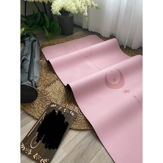   Yogamat -YM02- sẵn  Thảm yoga cao su XƠ DỪA MẶT TRĂNG chống mài mòn chống trơn trượt thấm hút mồ hôi 