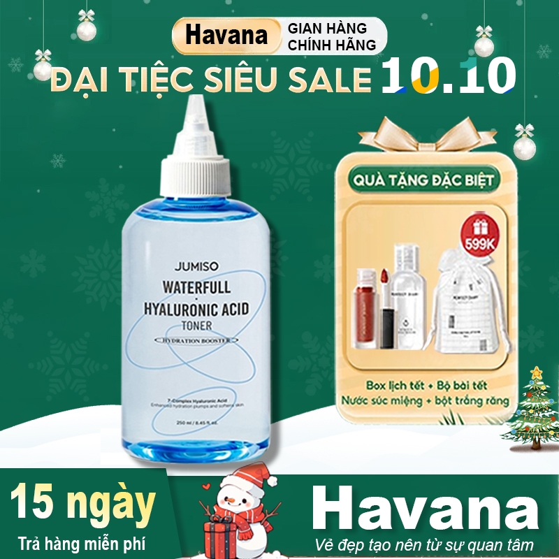 Nước Hoa Hồng JUMISO Waterfull Hyaluronic Acid Toner 250ml