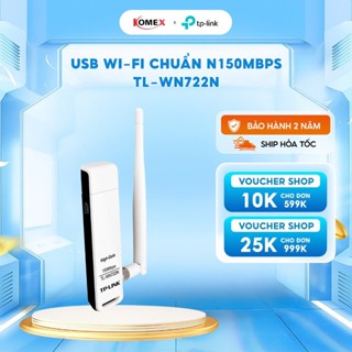  Bộ Chuyển Đổi USB Wifi Có Ăng Ten Thu Sóng Wifi TP-Link TL-WN722N Chuẩn N 150Mbps 