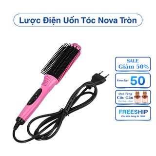 Lược Điện Chải Tóc Nova Tròn Không Dây, Tạo Kiểu Tóc Uốn Cúp Cụp Xoay Tròn Chuyên Nghiệp ( Mẫu Mới Nhất )