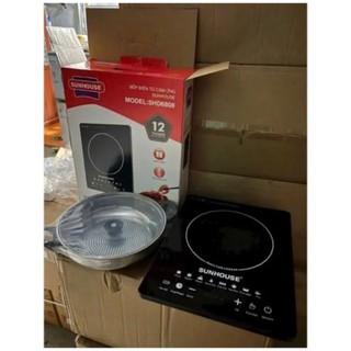   FREE SHIP   Tặng kèm nồi innox  Bếp Từ Cảm Ứng SUN. HOUS 2200W. bảo hành 3 tháng 