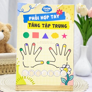   EVON  Bộ Học Liệu Dạy Bé Tự Kỷ - Tăng Động Montessori - Bé Tập Phối Hợp 2 Tay Tăng Tập Trung Vận Động Tinh 