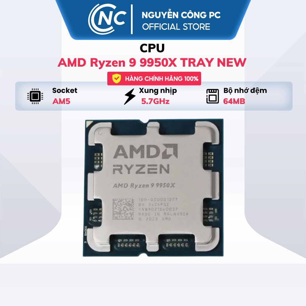 CPU AMD Ryzen 9 9950X TRAY NEW  - BH 36 tháng