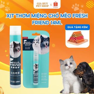  Xịt Thơm Miệng Cho Chó Mèo Fresh Friend 14ml 
