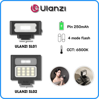 Đèn Flash Máy Ảnh ULANZI SL01 / SL02 Tích Hợp Pin Sạc Lại, 4 Mode Flash, Hồi Đèn Nhanh - Bảo Hành 12 Tháng