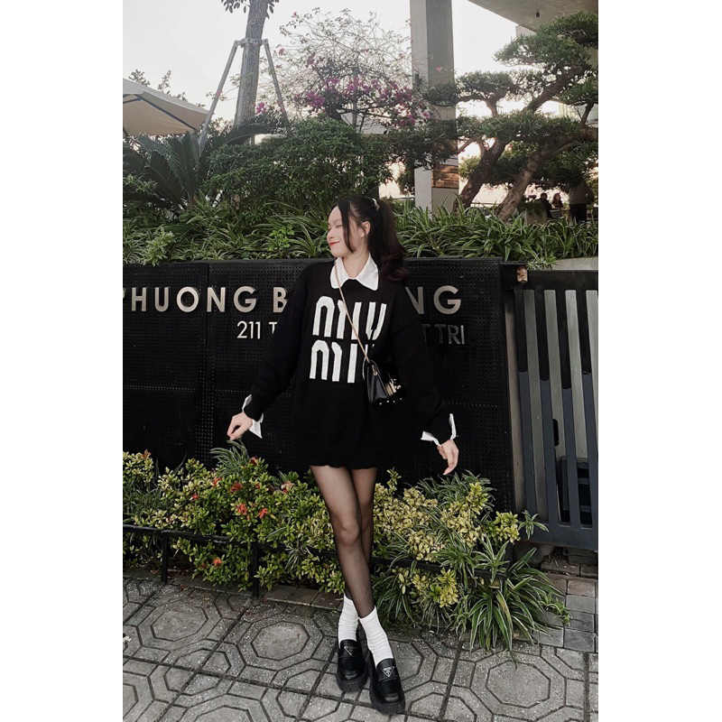 𝙏𝒉𝙖𝒐𝙫𝒊_𝑼𝙡𝒍𝙯𝒂𝙣𝒈// Áo Len Sweater Nam Nữ MIU MIU siêu hot hit Form rộng Hàn Quốc Chất Len Lông thỏ mềm mịn | BigBuy360 - bigbuy360.vn