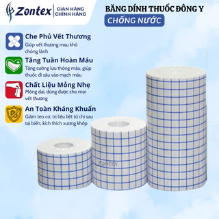 Băng Dính Đắp Thuốc Đông Y ZONTEX - Băng Keo Y Tế Dán Vết Thương Nhiều Kích Cỡ