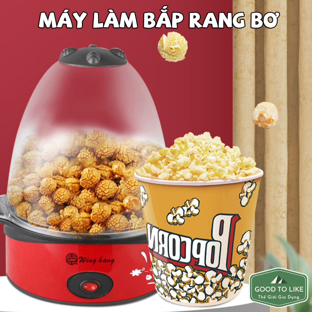 Máy Làm Bắp Rang Bơ Mini Goodtolike Tự Động Tại Nhà - Máy Làm Bỏng Ngô An Toàn Vệ Sinh Tiện Dụng Cho Gia Đình
