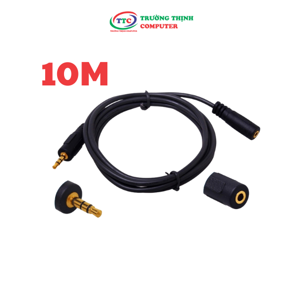 CÁP LOA NỐI DÀI 3.5MM 10M DTECH (DT-6218) chính hãng Dtech , cáp dài 10m