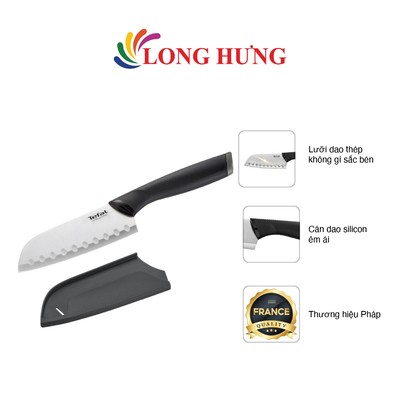 Dao làm bếp Santoku Tefal Comfort 12cm K2213604 - Hàng chính hãng